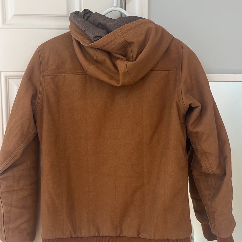 Women's All Seasons Hemp Canvas Bomber Hoody Jacket - Picture 4 of 5